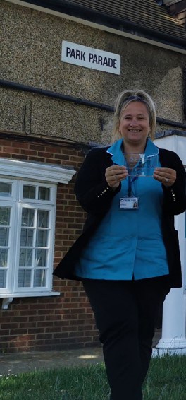 Sarah With Award
